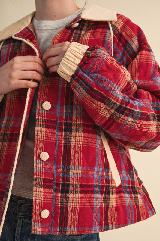 Frankie Plaid Quilted Jacket