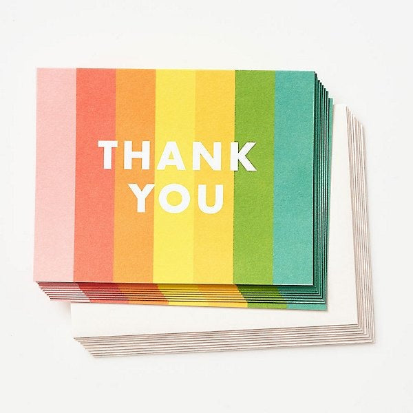 Color Block Thank You Card