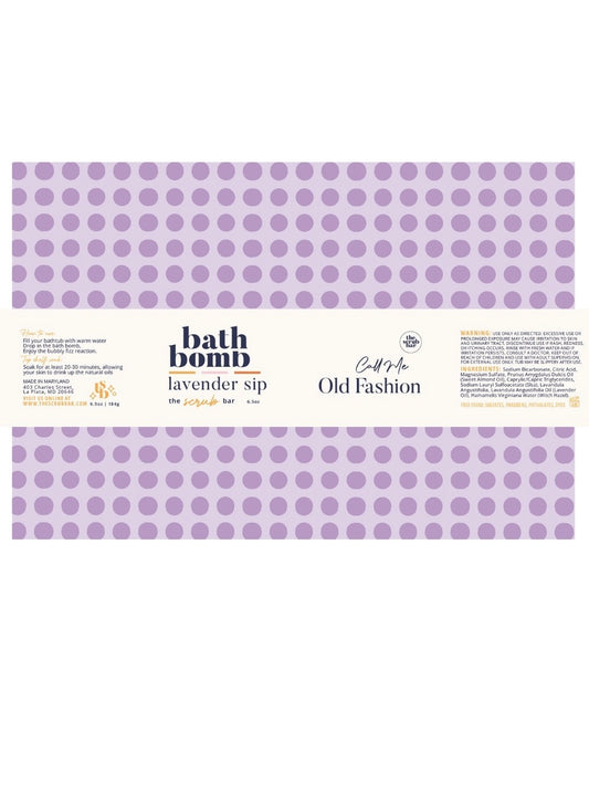 Lavender Bath Bomb- Calming Bath Soak