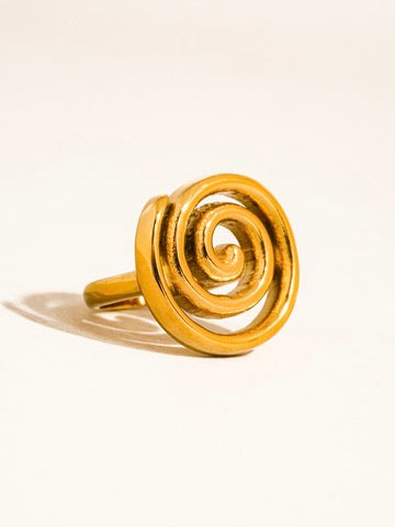 Helix 18K Statement Ring