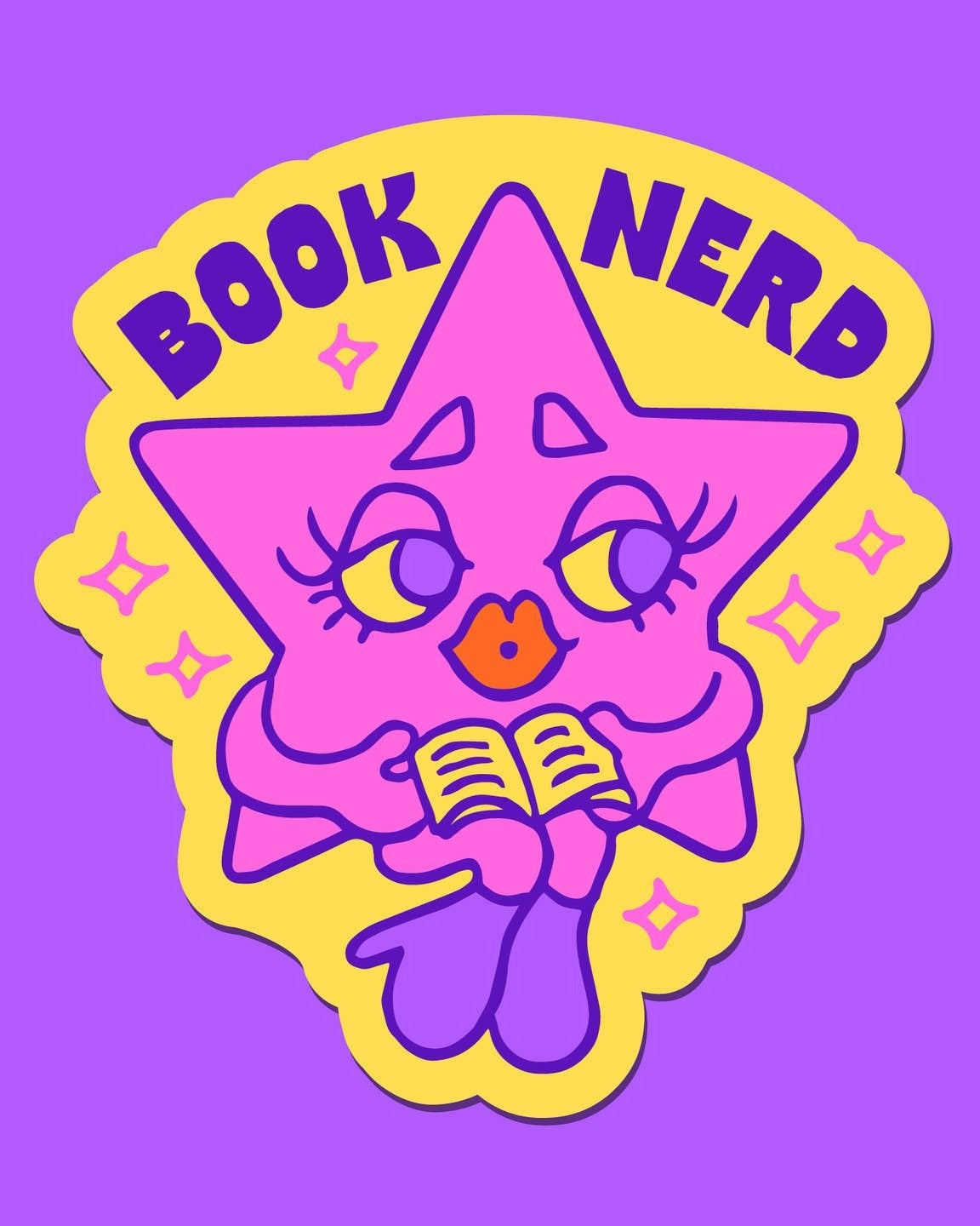 Book Nerd Sticker