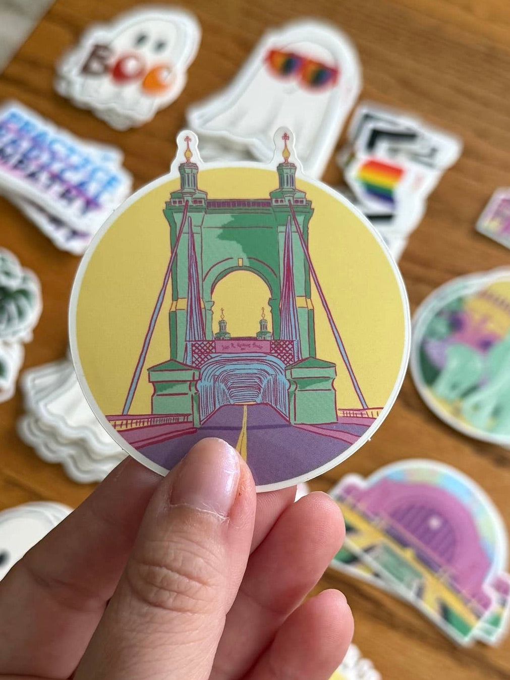 Roebling Bridge Sticker