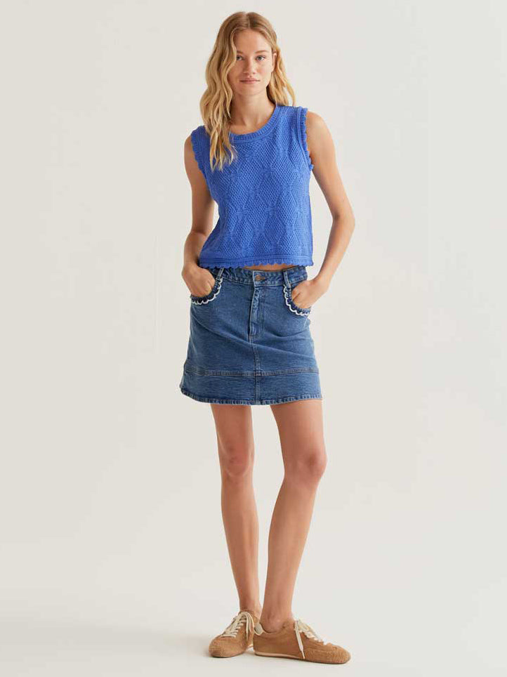 Soft Periwinkle Knit Tank