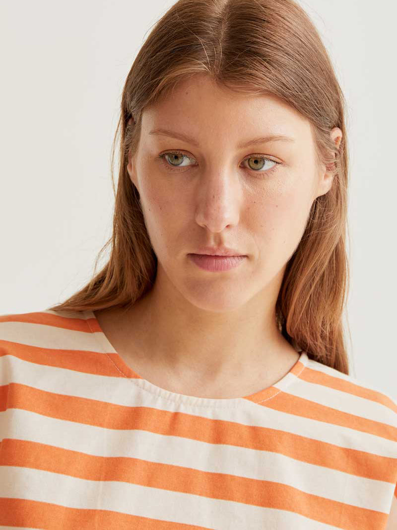 Apricot Stripe Top
