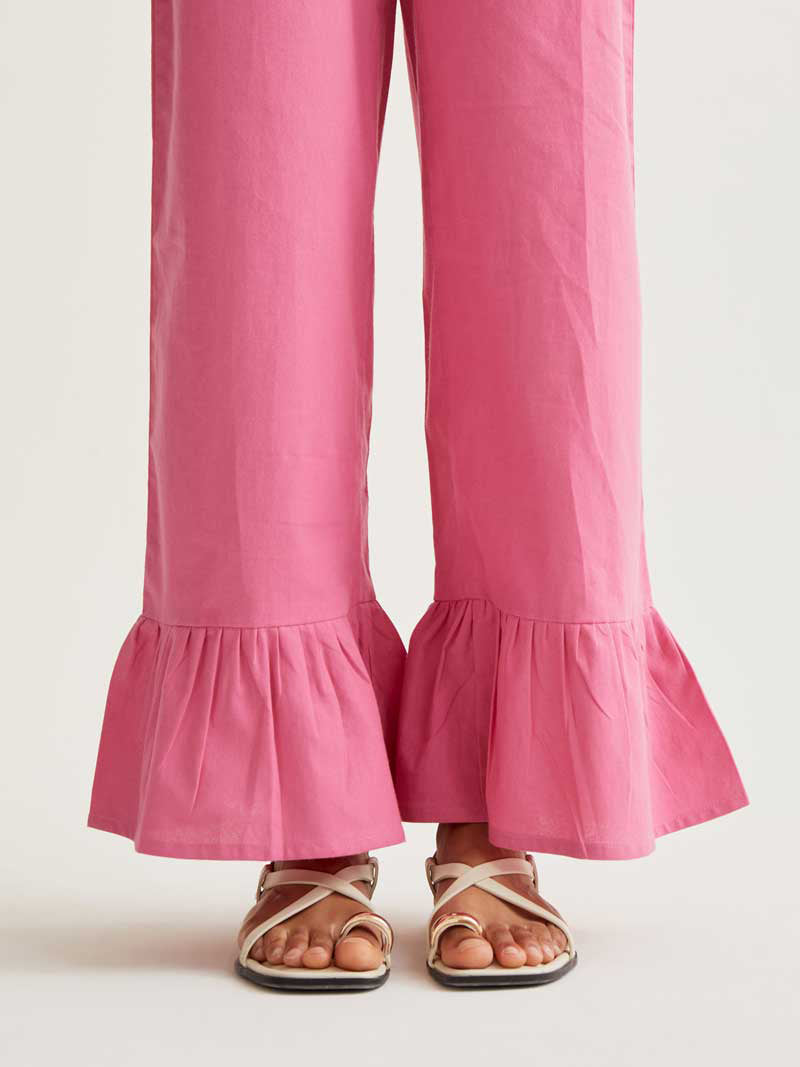 Pink Cotton Trousers
