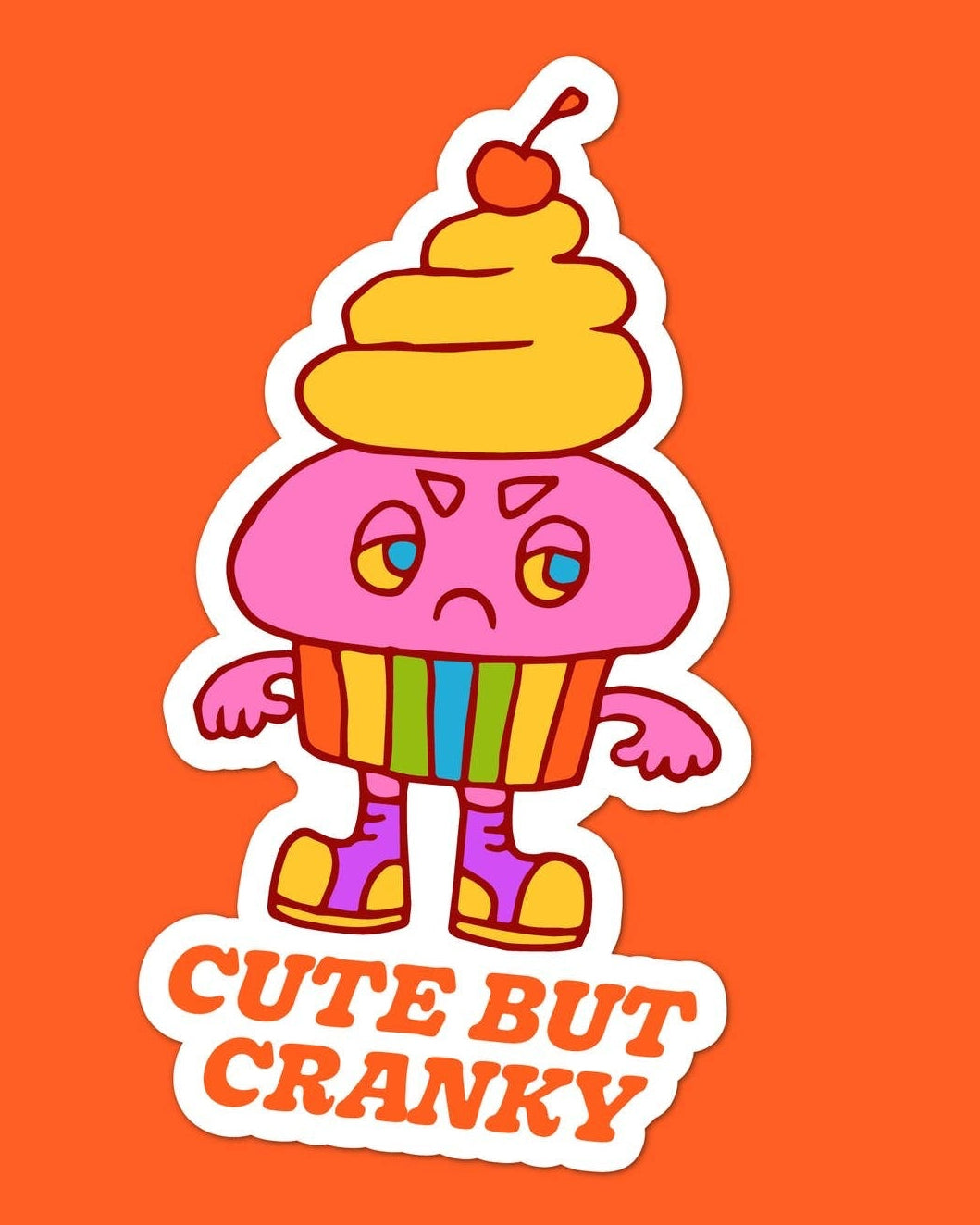 Cute But Cranky Sticker
