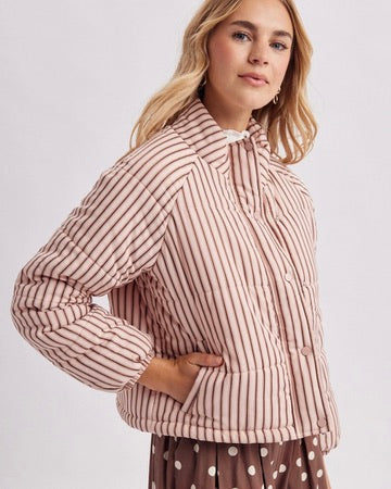 Strawberry Mocha Puffer Jacket