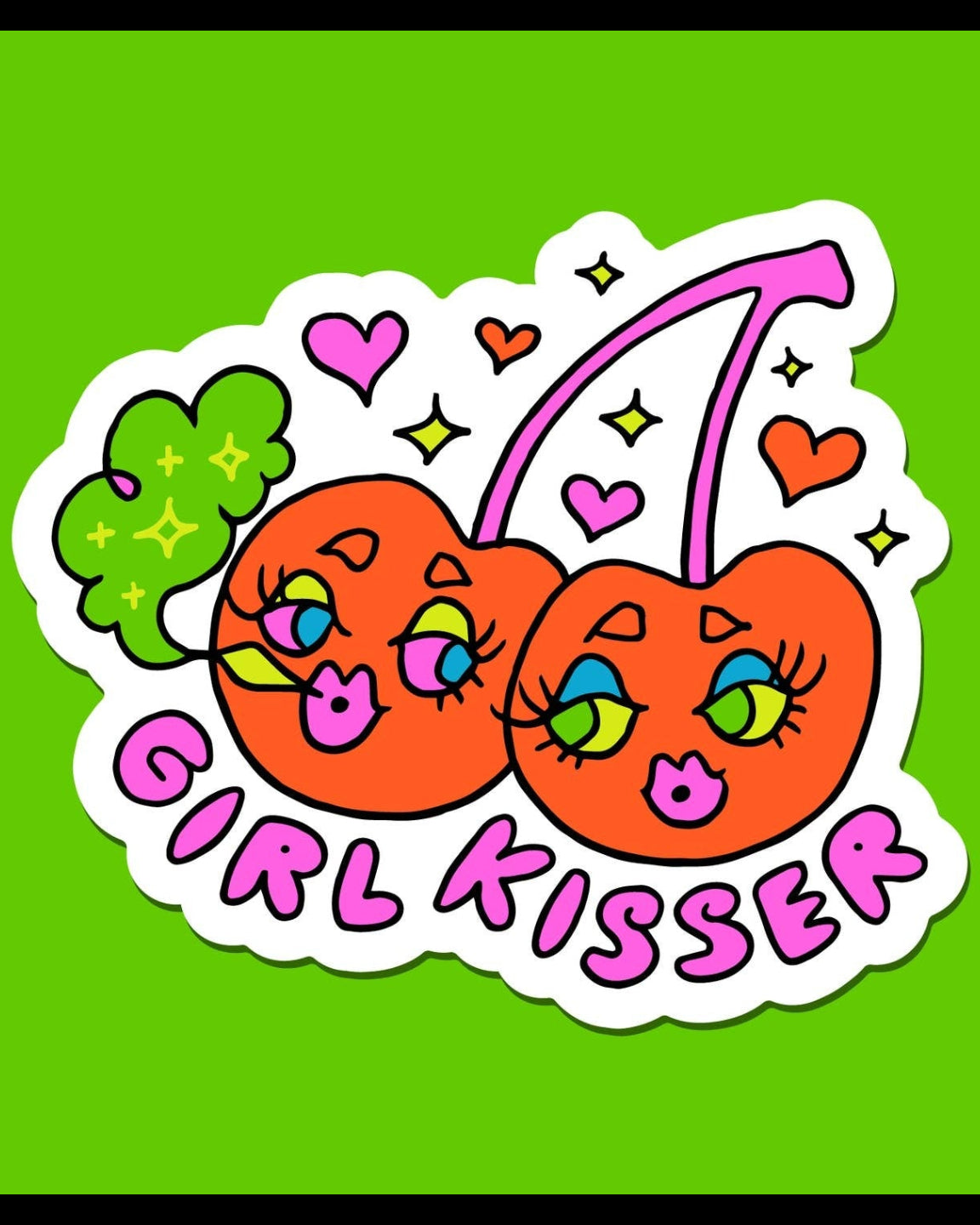 Girl Kisser Sticker