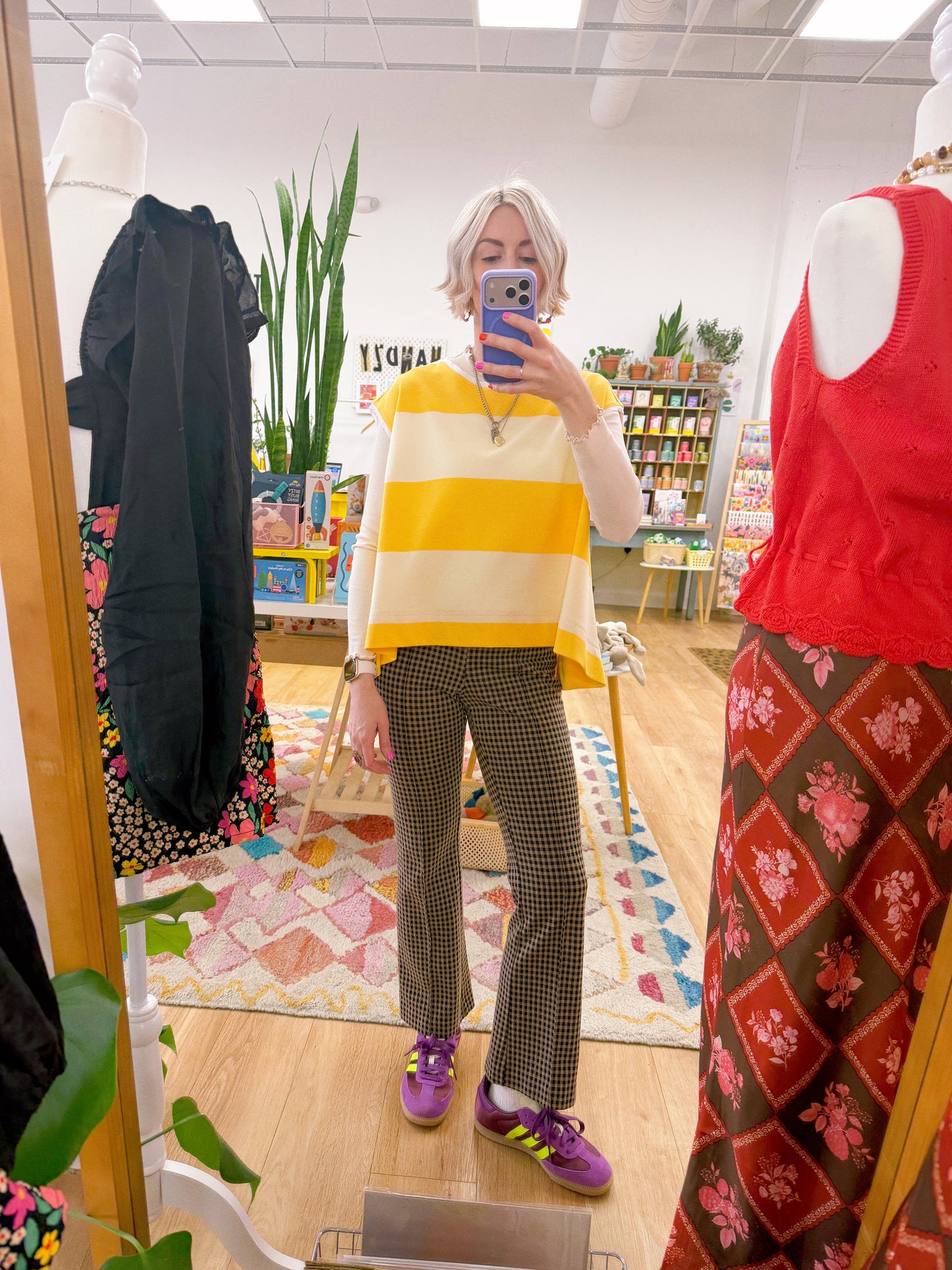 Lemon Cream Trapeze Top