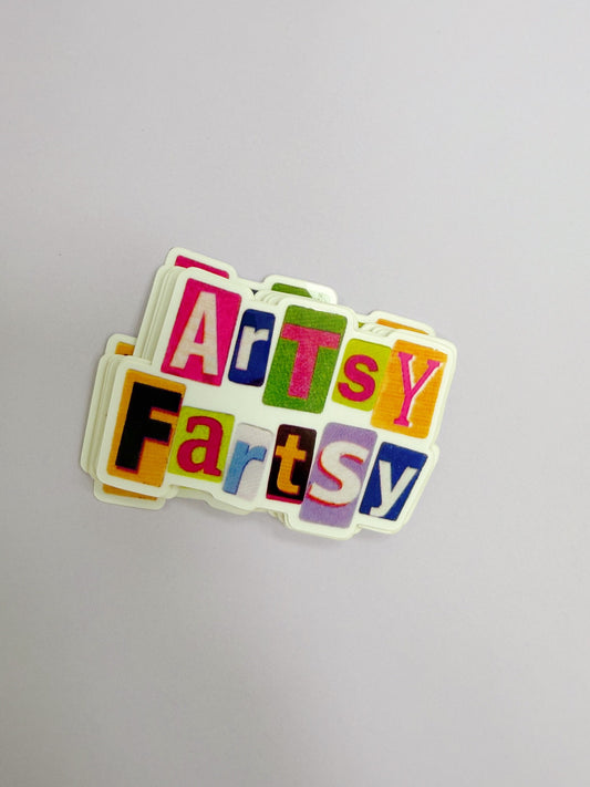 Artsy Fartsy Sticker