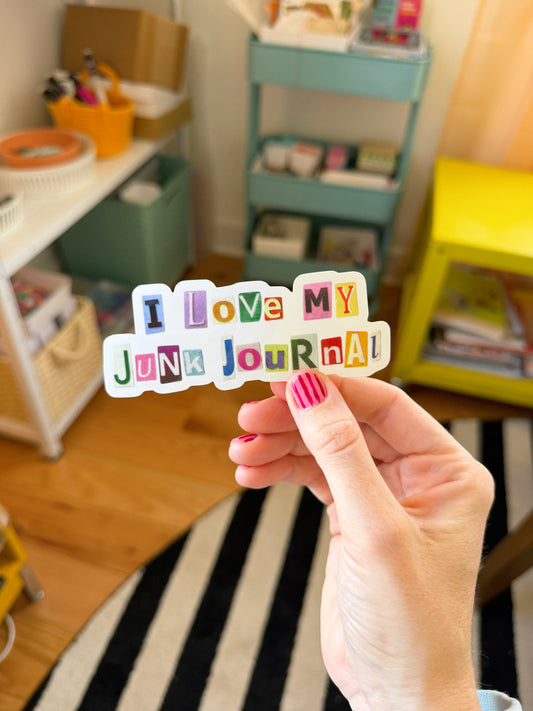 I Love my Junk Journal Sticker