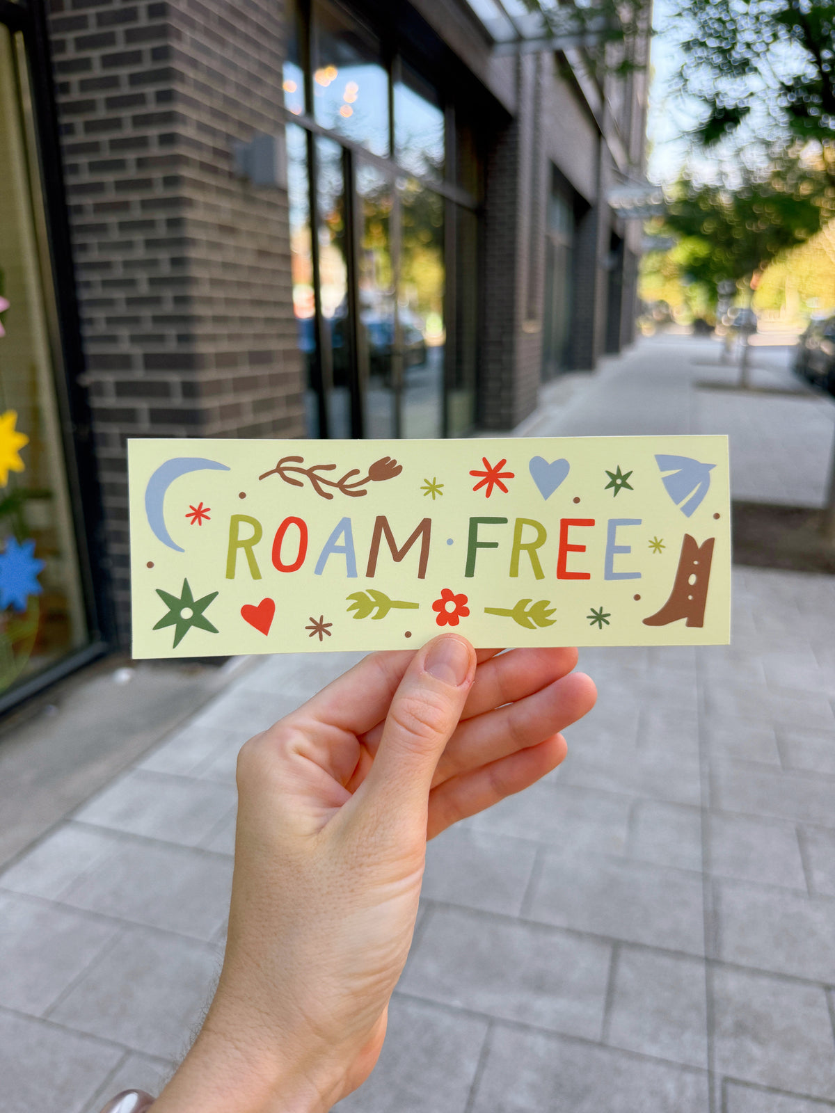 Roam Free Bumper Sticker
