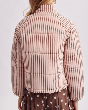 Strawberry Mocha Puffer Jacket