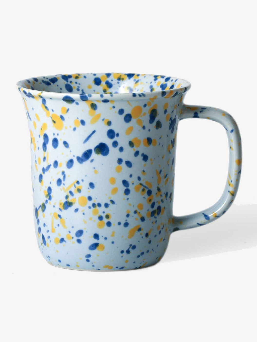 Blue Splatter Ceramic Coffee Mug