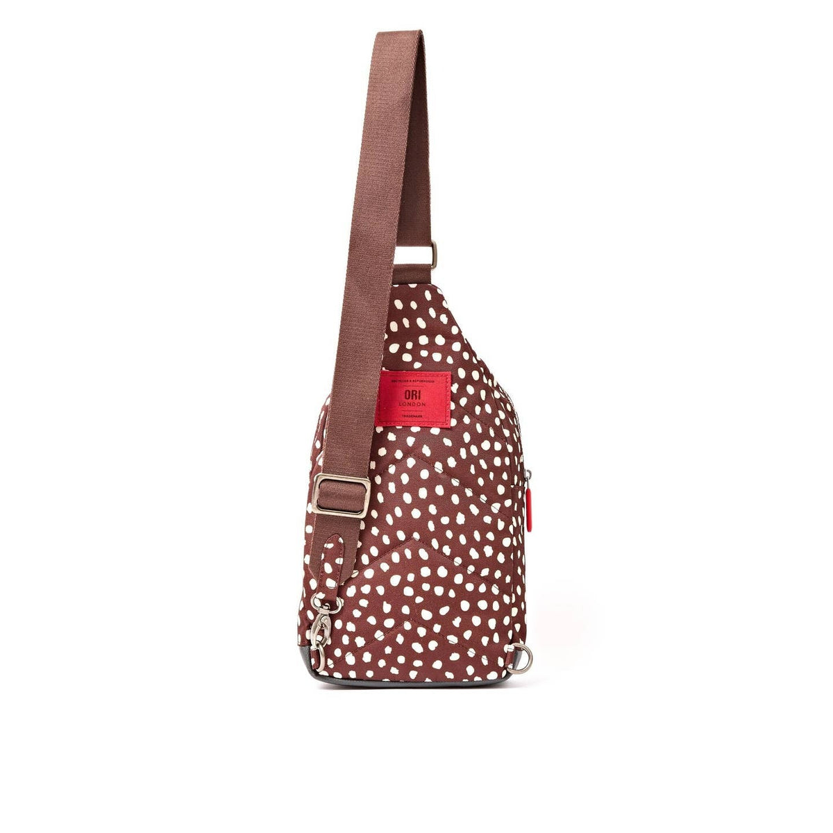 Brown Dot Canvas Willesden Sling Bag