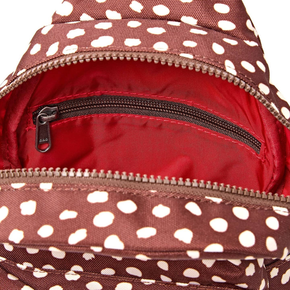 Brown Dot Canvas Willesden Sling Bag