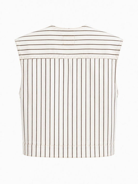Cream Stripe Kenwood Vest