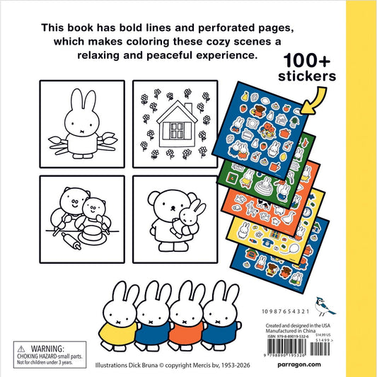 Cozy Coloring: Miffy - Adult and Teen Coloring Book