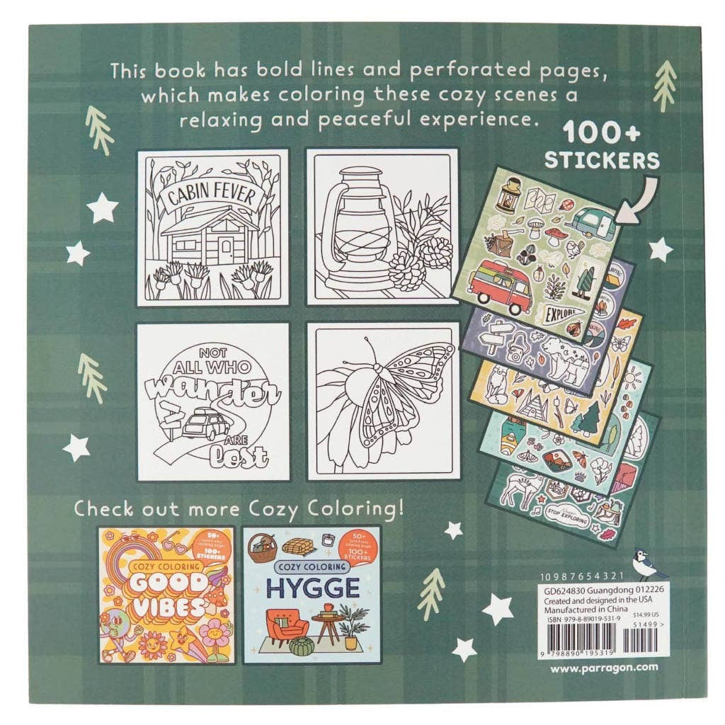 Cozy Coloring: Happy Camper - Adult & Teen Coloring Book