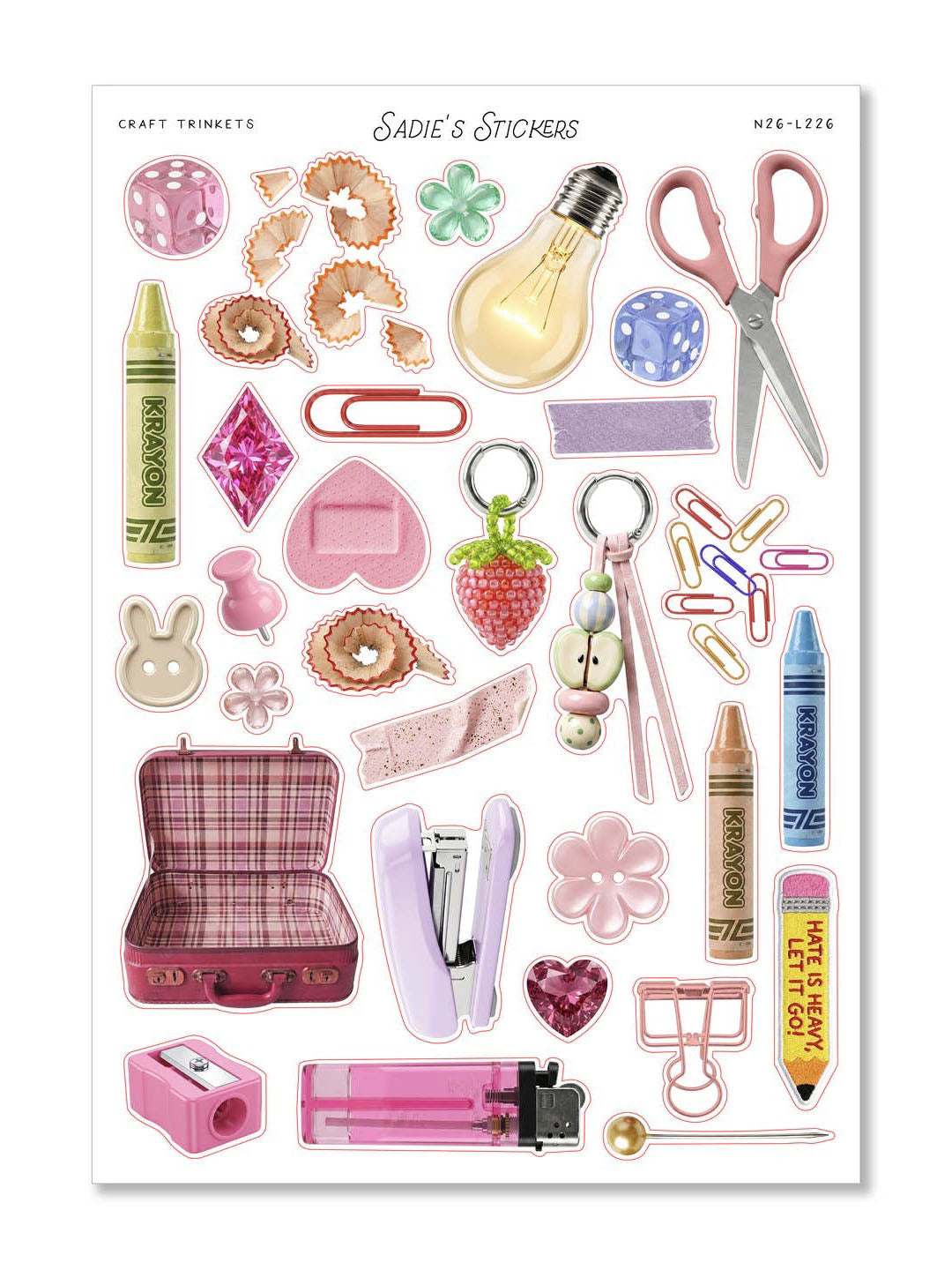 Craft Trinkets - Trinkets & Tidbits Sticker Sheet