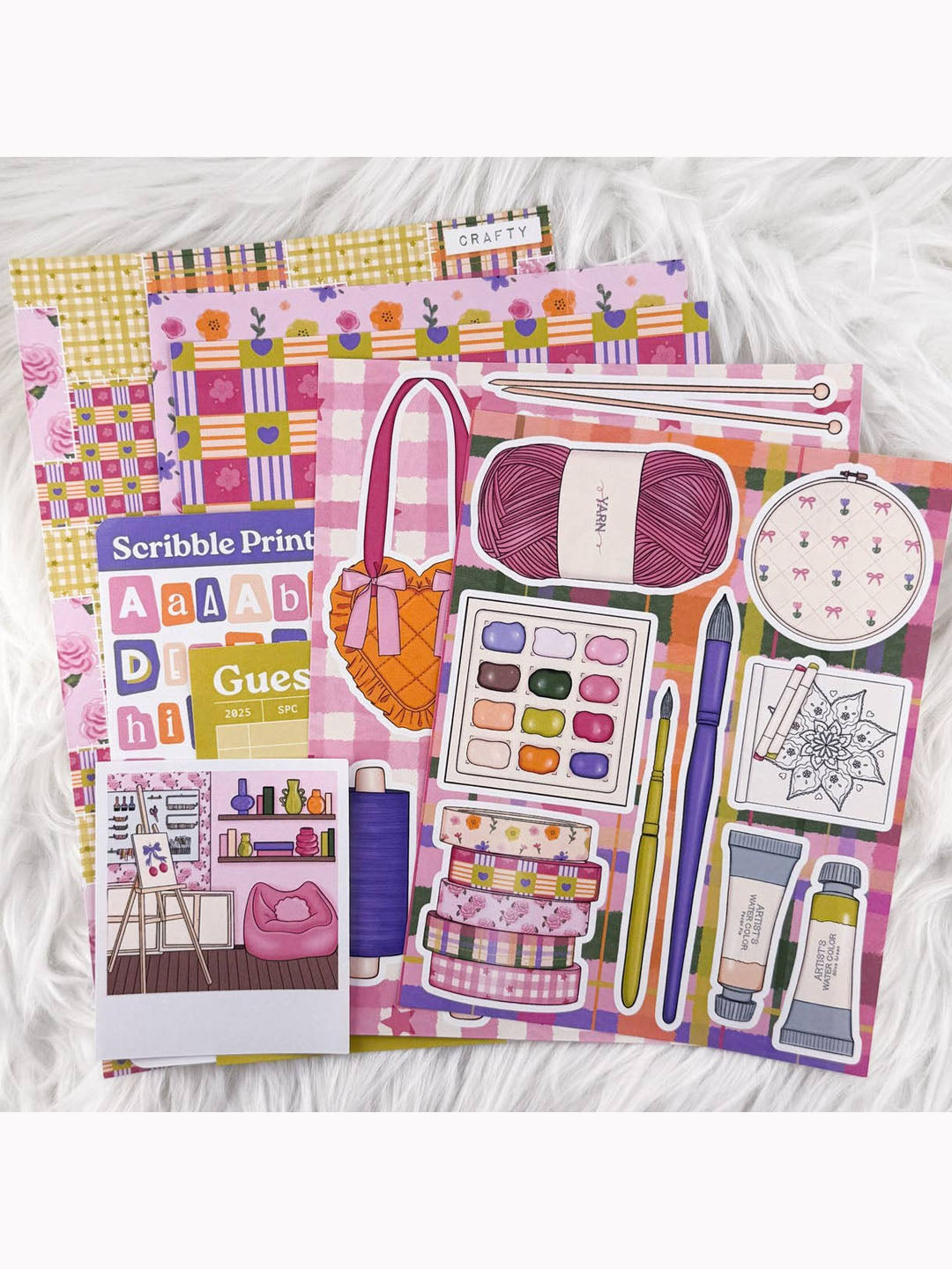 Crafty Junk Journal Sticker Kit