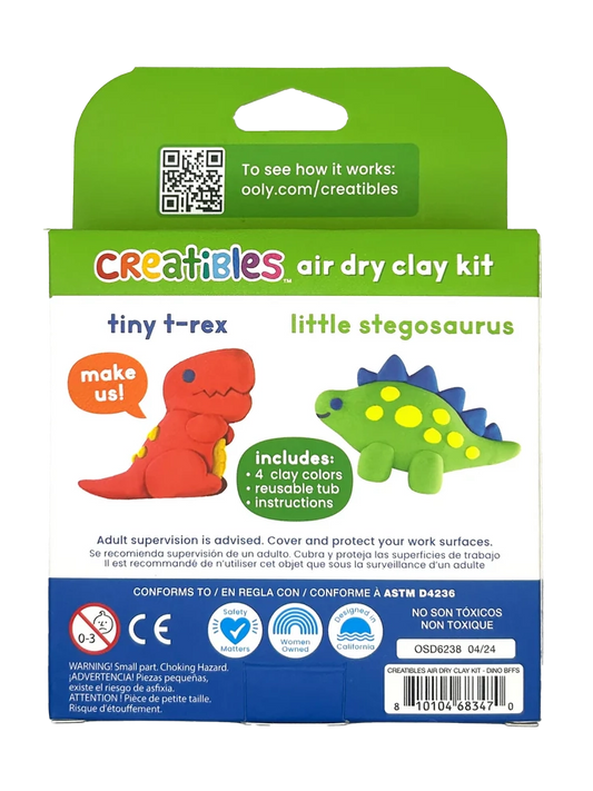 Creatibles Air Dry Clay Kit: Dino Pals