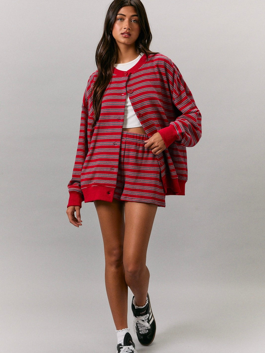 Rose French Terry Cardigan