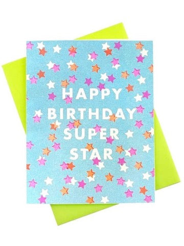 "Happy Birthday Super Star" Card