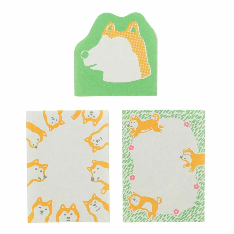 Green Retro Memo Pad
