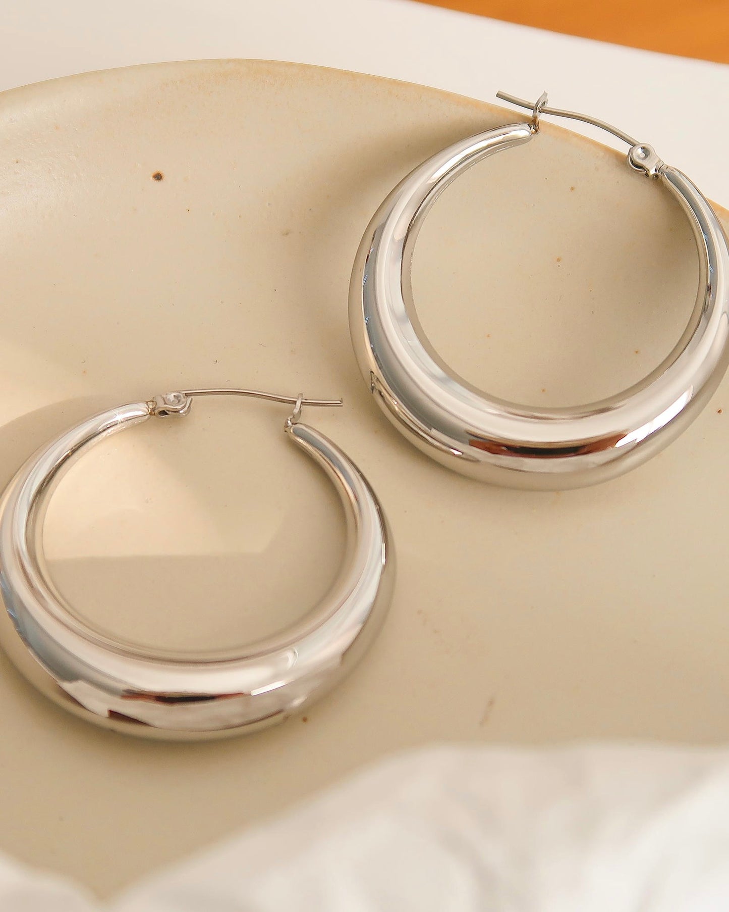 Liquid Chrome Hoops