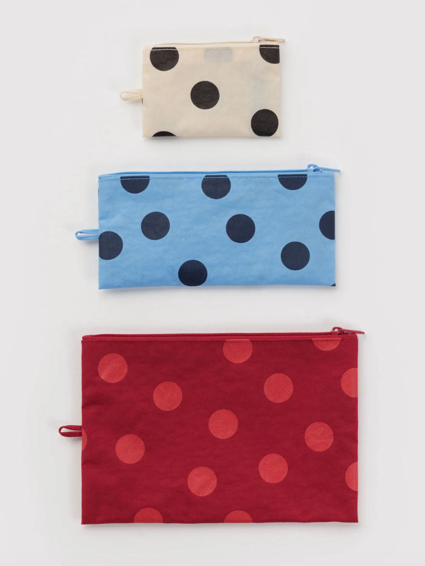 Polka Dot Mix Flat Pouch Set