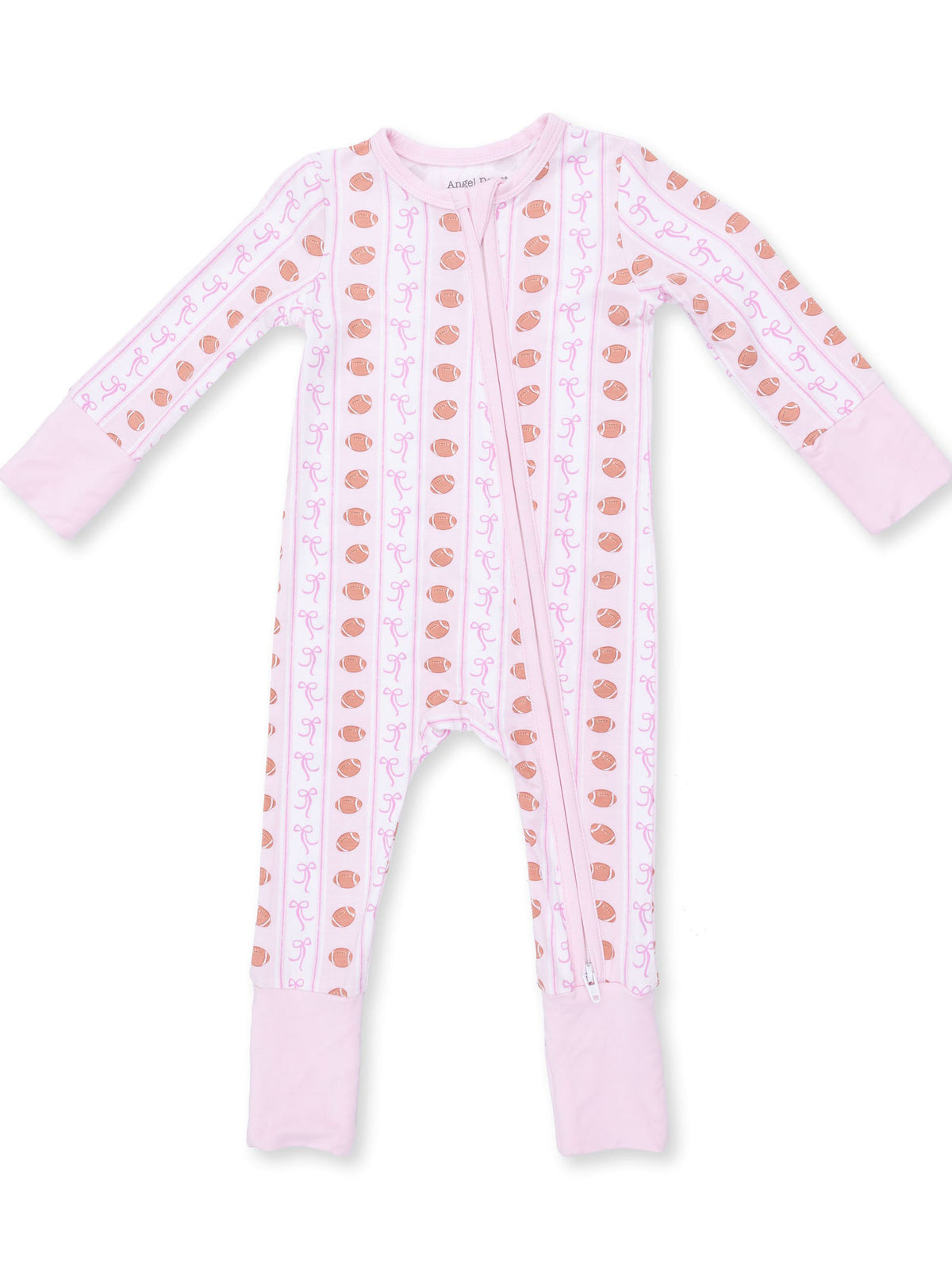 Football Bow Stripe Convertible Romper