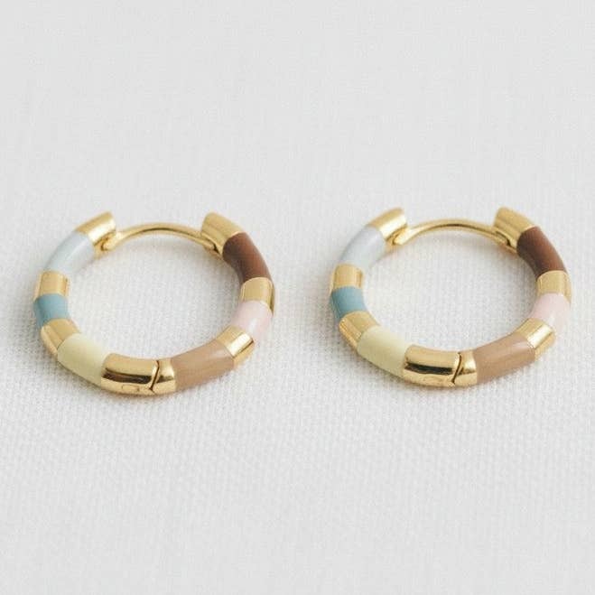 French Geometric Hoop Earrings