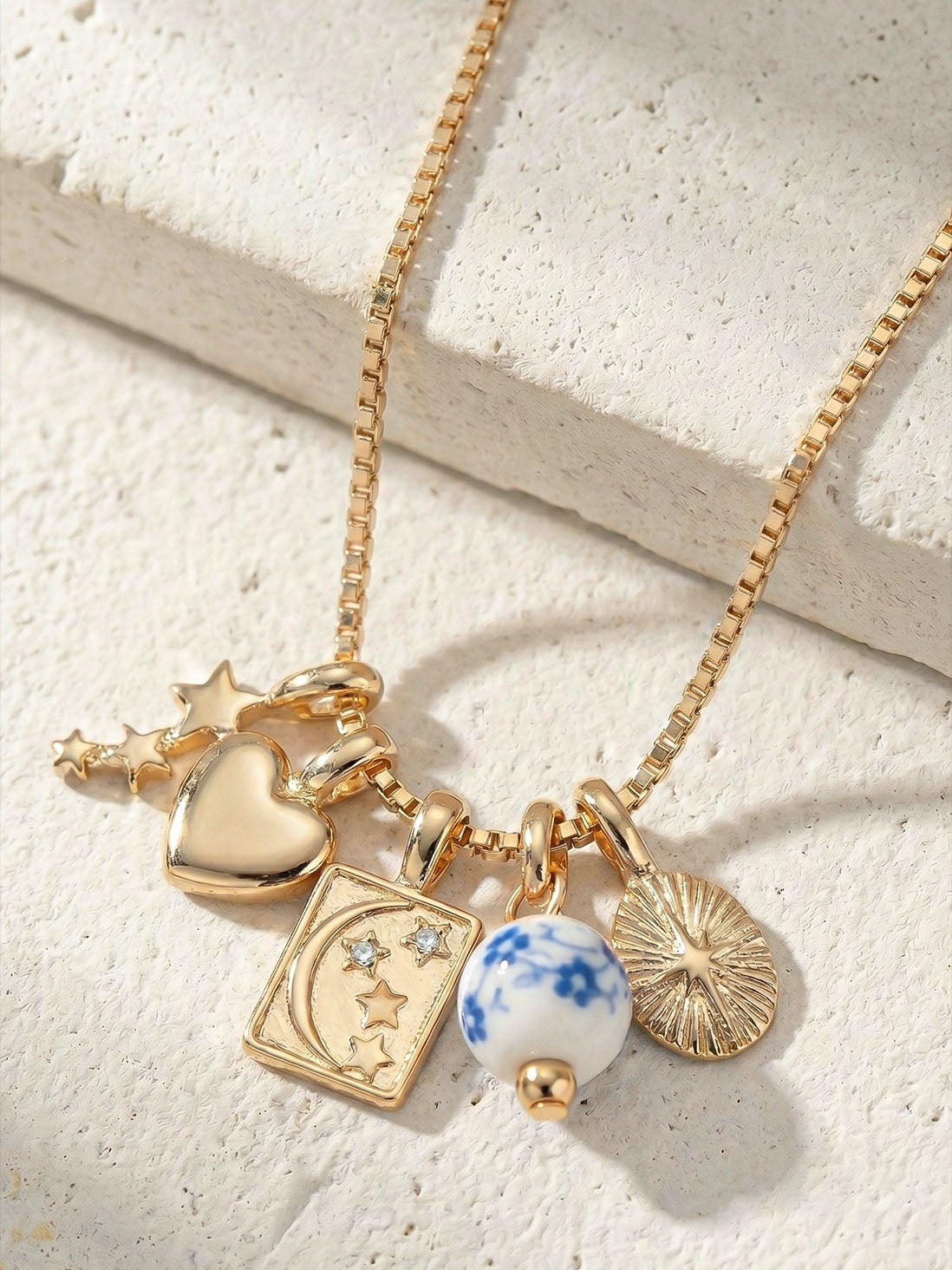 Golden Keepsake Charm Necklace