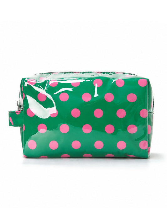 Polka Dot Clear Cosmetic Bag