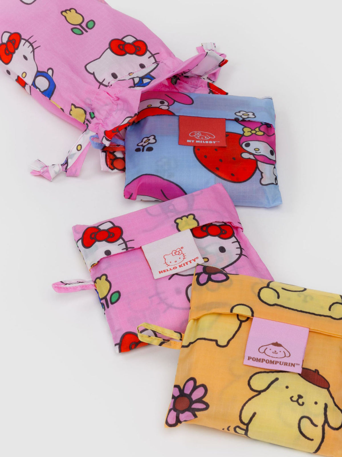Hello Kitty and Friends Florals Standard Baggu Set Of 3