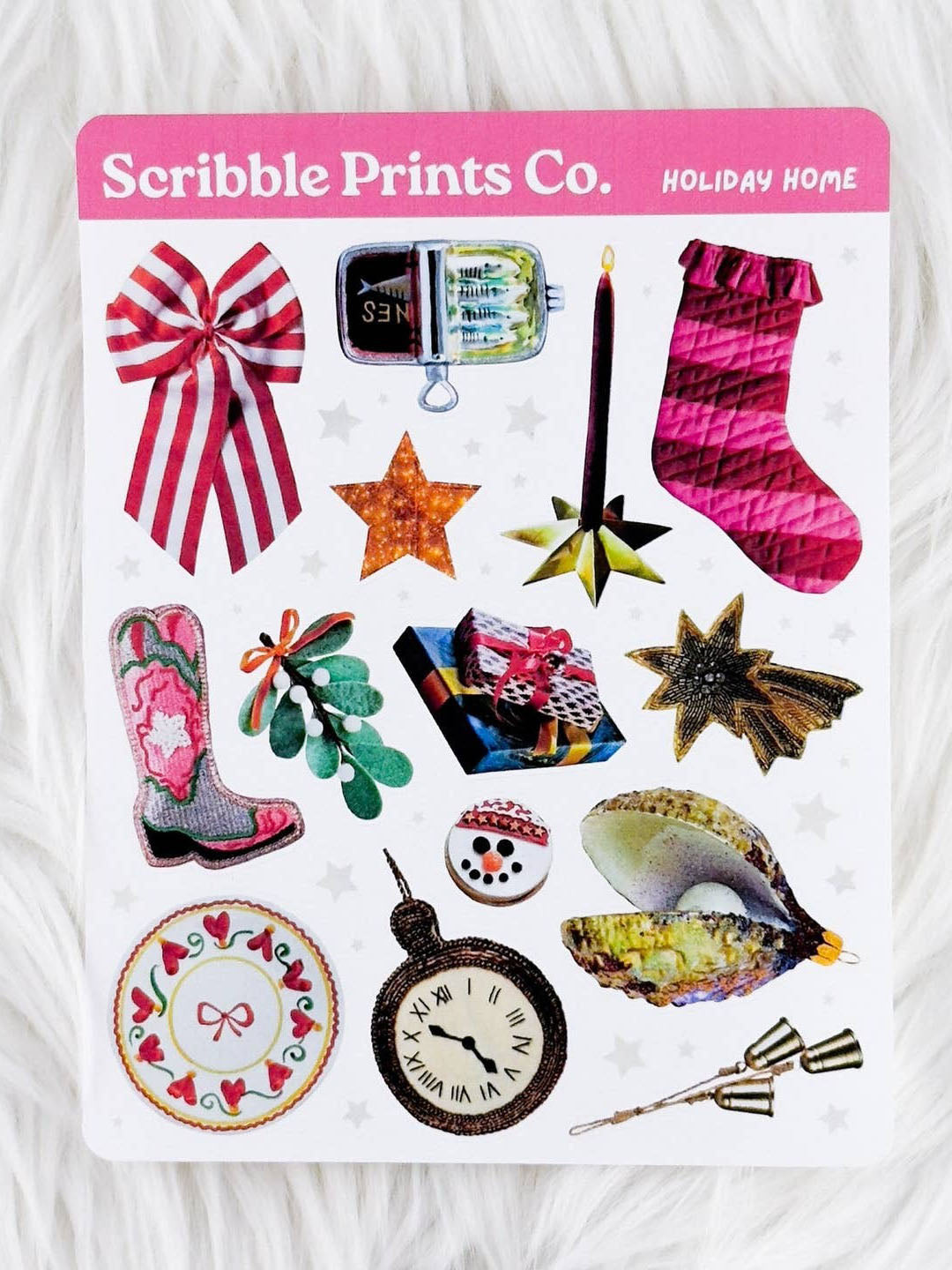 Holiday Home Deco Sticker Sheet