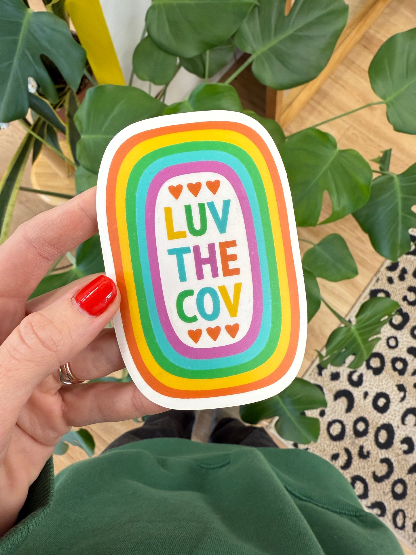 Luv The Cov Sticker
