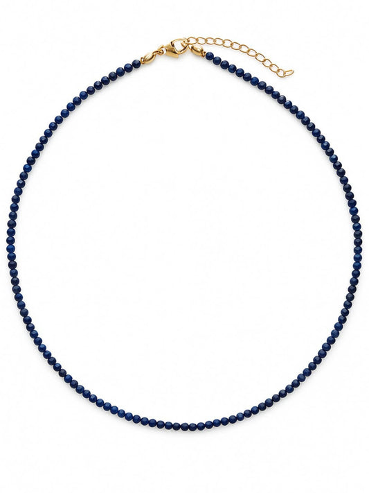 Lapis Blue Natural Stone Necklace