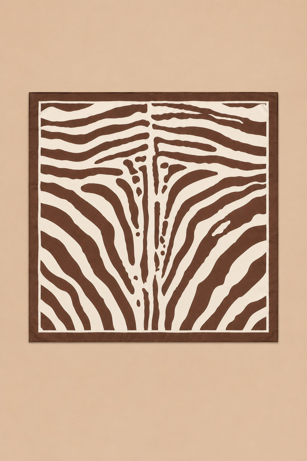 Large Zebra Print Bandana Scarf