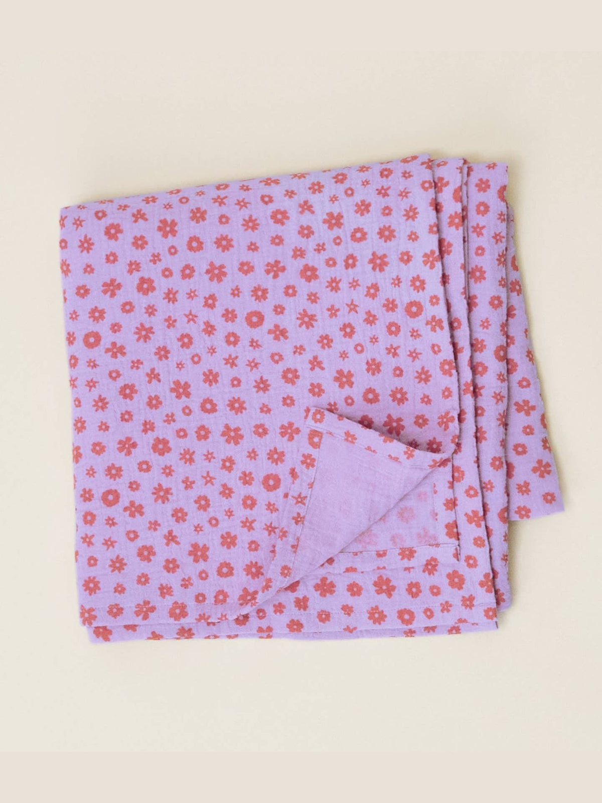 Lavender Cosmos Organic Muslin Swaddle
