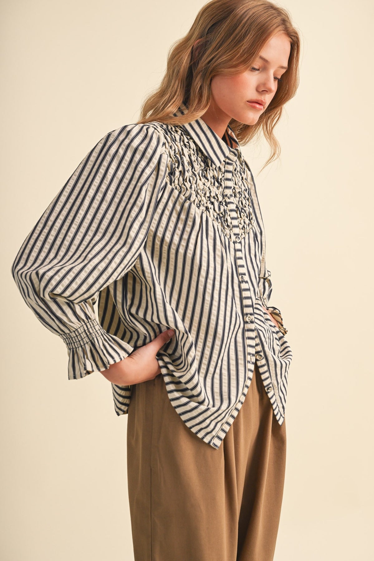 Mary Striped Blouse