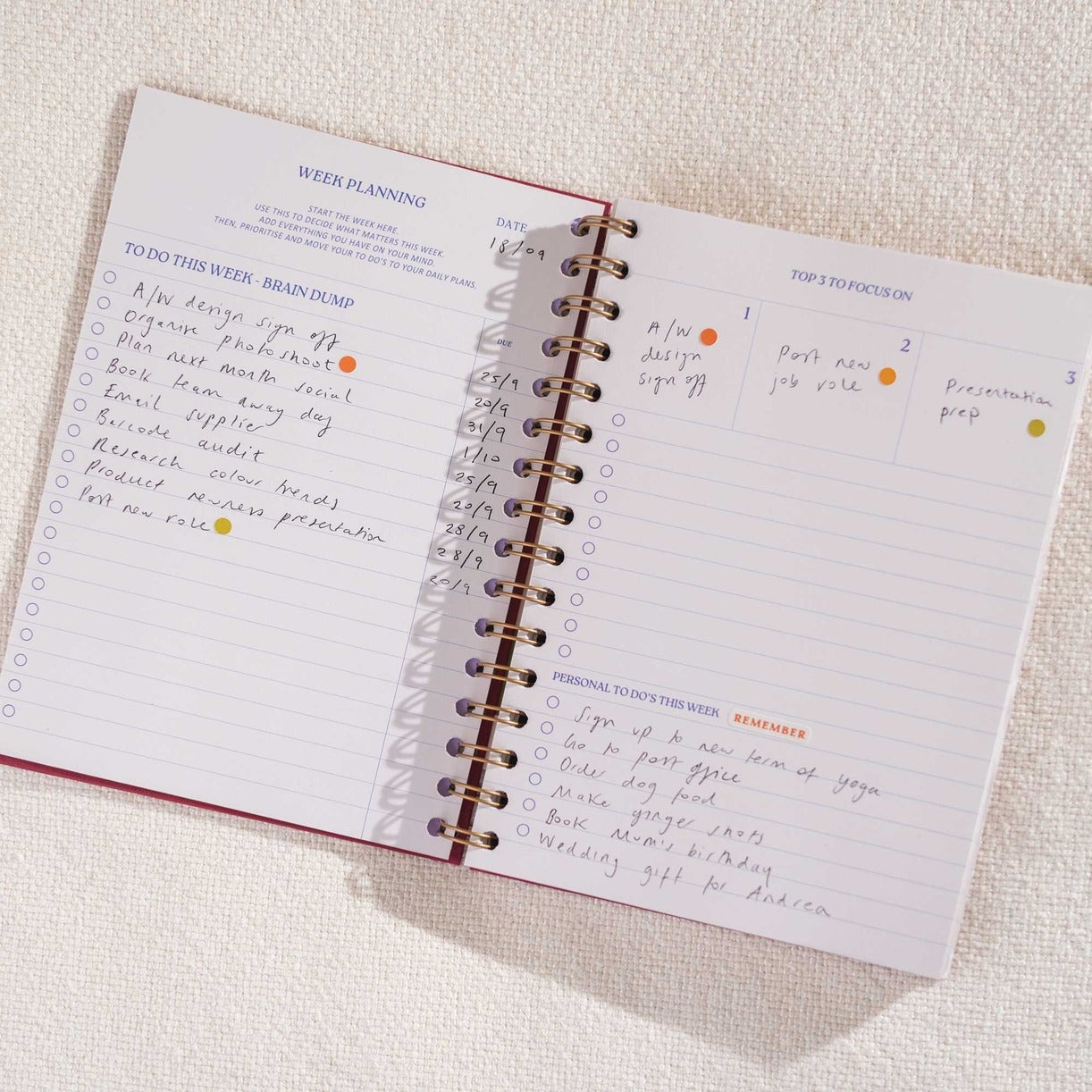 Matcha A5 Daily Hardcover Planner