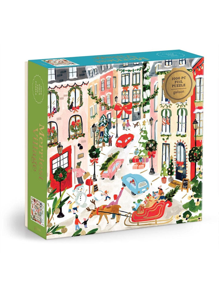 Merriest Village 1000 Piece Foil Puzzle