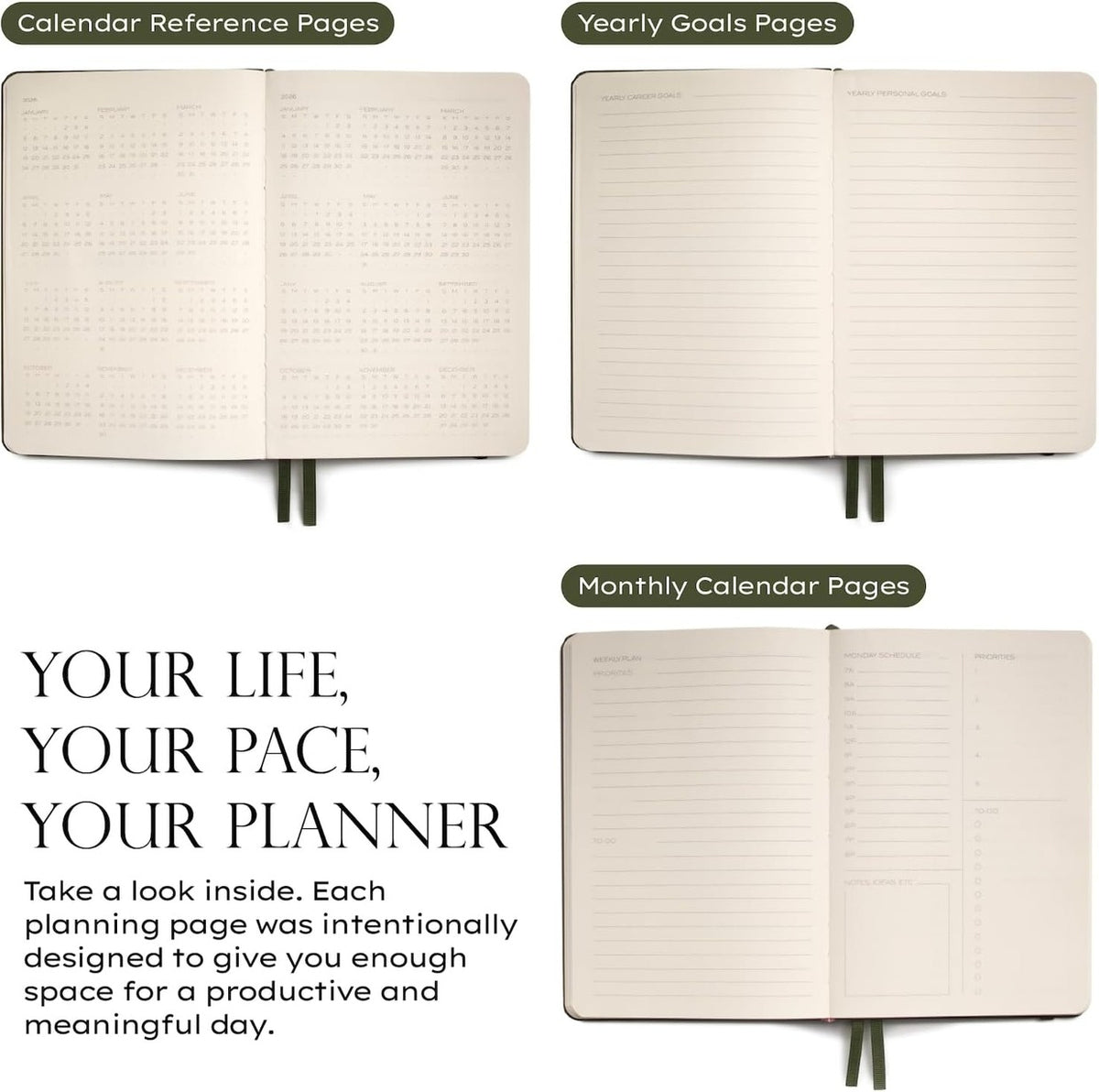 Mustard Hardcover Daily Planner