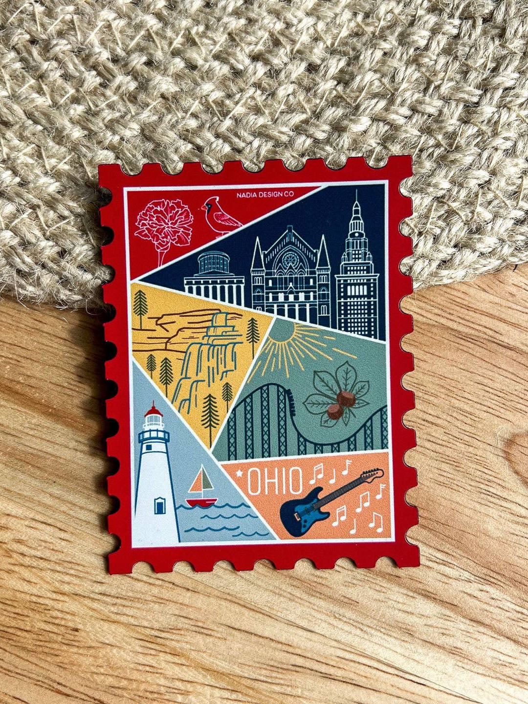 Ohio Stamp Magnet