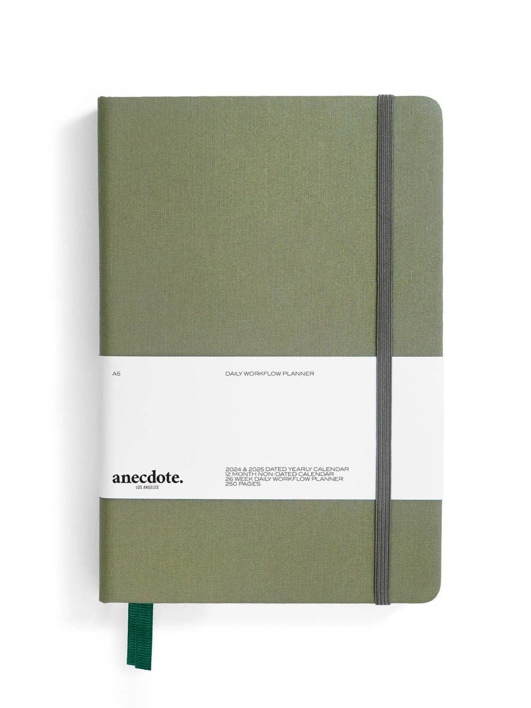 Olive Hardcover Daily Planner
