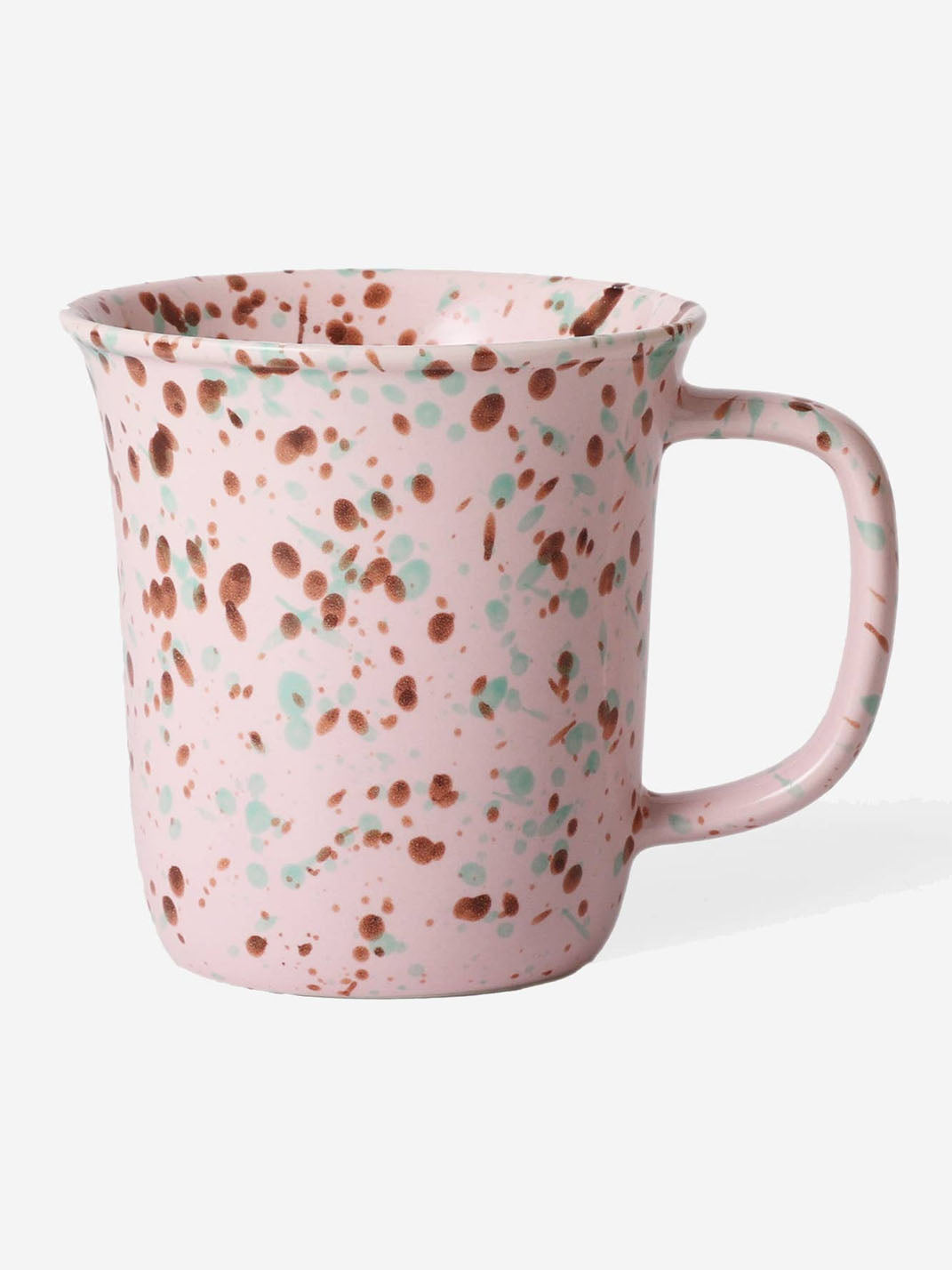 Pink Splatter Ceramic Coffee Mug