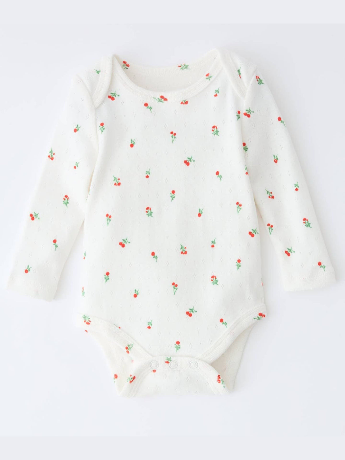 Pointelle Long Sleeve Onesie
