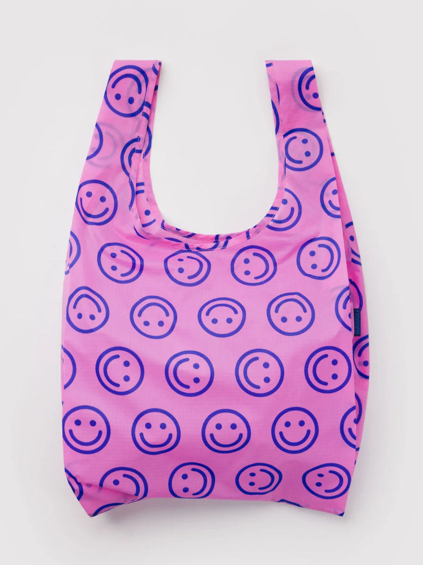 Pop Pink Happy Standard Baggu